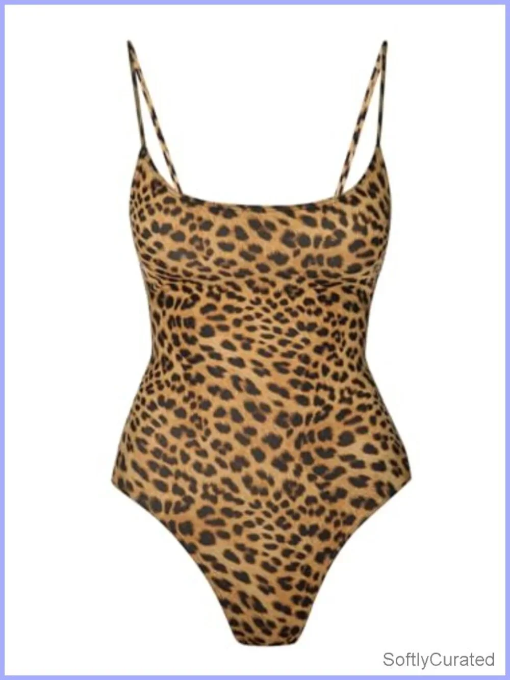 Tummy Control High Cut One Piece Swimsuit with Built-In Bra